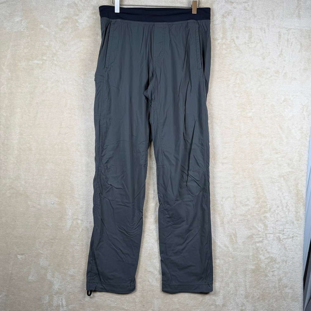 Lululemon Gym Pants‎ Mens Performance Polyester Blend Grn Striped No Tag M/L